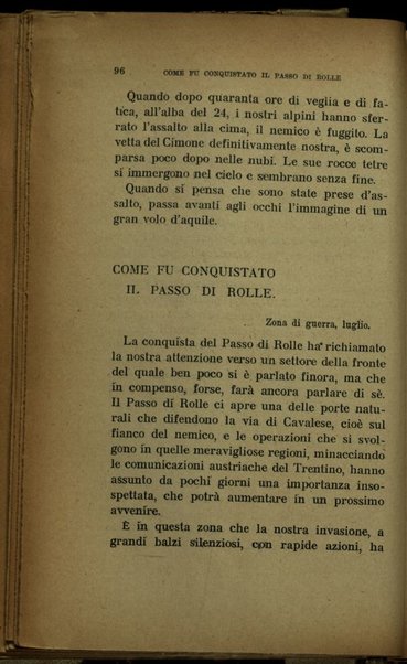 Dal Trentino al Carso : agosto-novembre 1916 : la guerra d'Italia / Luigi Barzini