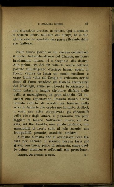 Dal Trentino al Carso : agosto-novembre 1916 : la guerra d'Italia / Luigi Barzini