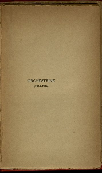 Orchestrine / Arturo Onofri