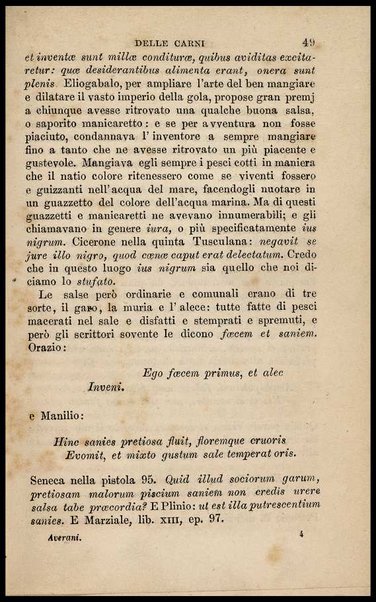 Del vitto e delle cene degli antichi : testo di lingua / lezioni di Giuseppe Averani ora nuovamente stampate ; [prefazione di Carlo Teoli]