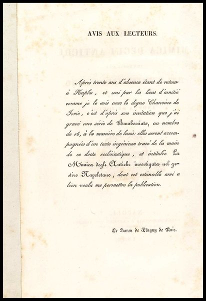 La mimica degli antichi investigata nel gestire napoletano / del canonico Andrea De Jorio