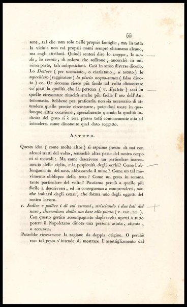 La mimica degli antichi investigata nel gestire napoletano / del canonico Andrea De Jorio