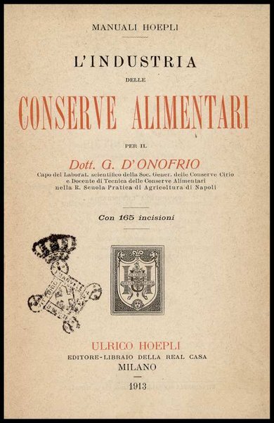 L'industria delle conserve alimentari / G. D'Onofrio