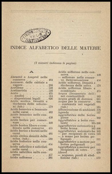 L'industria delle conserve alimentari / G. D'Onofrio