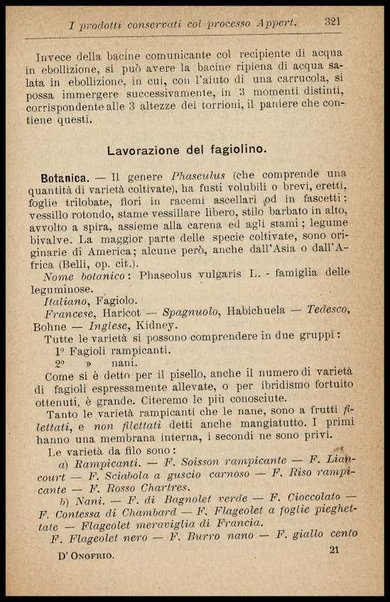 L'industria delle conserve alimentari / G. D'Onofrio