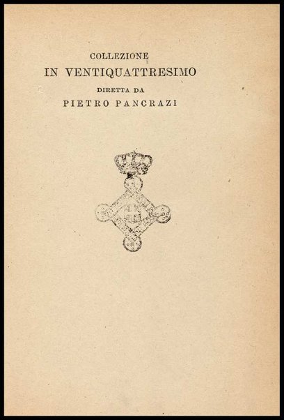 Galateo, ovvero de' costumi / Giovanni della Casa ; a cura di Pietro Pancrazi