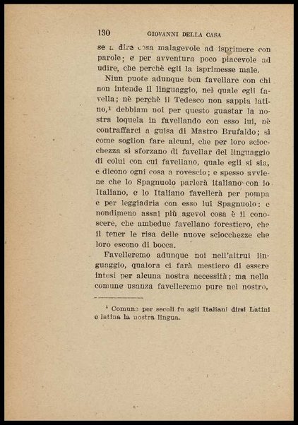Galateo, ovvero de' costumi / Giovanni della Casa ; a cura di Pietro Pancrazi