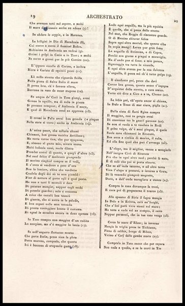 Gastronomia / di Archestrato ; frammenti tradotti da Domenico Scinà