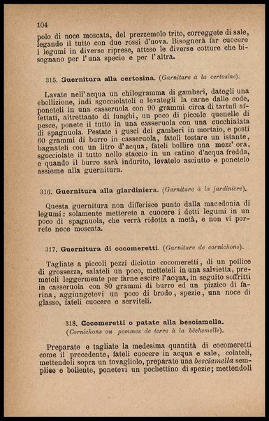 La gastronomia moderna : trattato generale della cucina, pasticceria, confettureria e credenza au uso degli alberghi, ristoratori e privati / di Giuseppe Sorbiatti