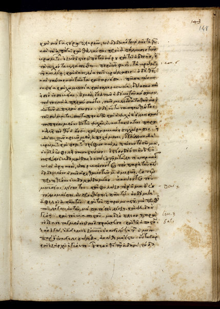 Quaestiones et responsiones (cc. 1r-214r); Chronotaxis (e Constitutionibus apostolicis) (cc. 214r-v); In Christi natalem (c.214v-215r); Asceticon (c. 215r); Epistola ad Philippenses (cc. 215v-218r); Epistula Barnabae (cc. 218r-229v)