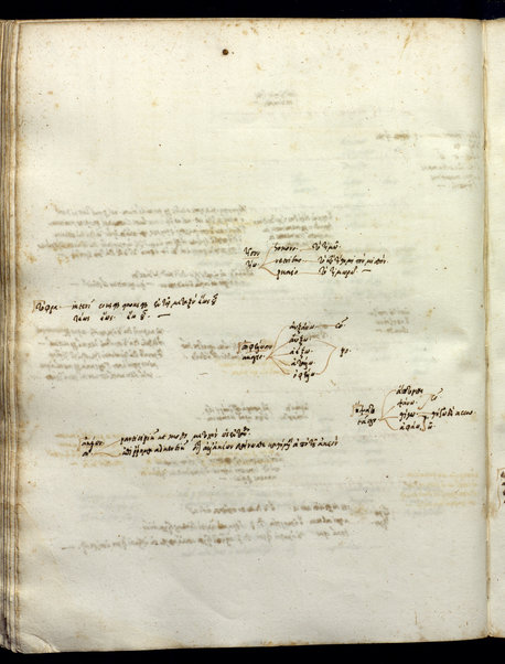 Prolegomena (cc. 1r-4r); Ilias, liber I (cc. 9r-80r); Scholia grammatica in Iliadis librum I et aliae adnotationes grammaticales (cc. 9v-84r)