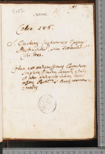 Epistola ad Eucherium; Epistola ad s. Eucherium episcopum Lugdunensem; Instructionum ad Salonium libri duo; Formularum spiritalis intelligentiae ad Uranium. Liber unus