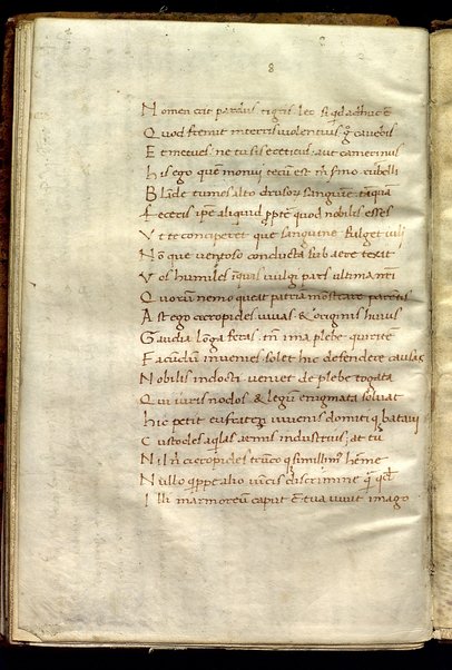 Epitaphion Philomene (c. 1v); Epigrammata (cc. 1v-4v); Saturae (cc. 6r-102r); Saturarum Libri (cc. 104r-120v); Philomene epigramma(c. X); Vita Persii (c. X)