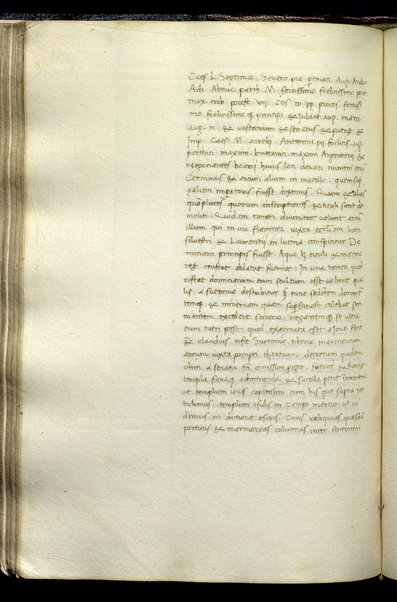 Ortographia dictionum (cc. 1r-76v); De Urbe Roma (cc. 77r-110r); Annotationes P. Annaei Cornuti in Aul. Persium Flaccum (cc. 11r - 165r)