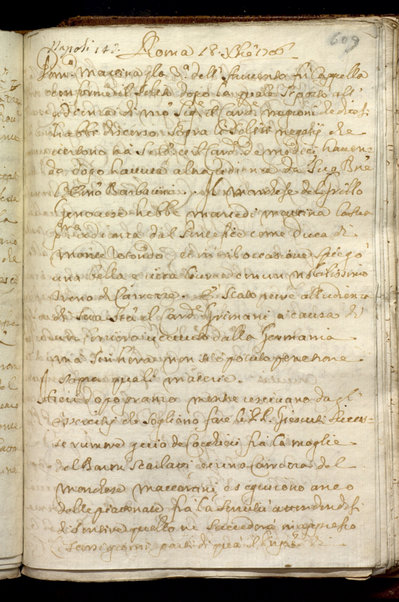 Avvisi di Roma. Relazioni diplomatiche al cardinale G. Marescotti. Vol. IV (1701-1707)