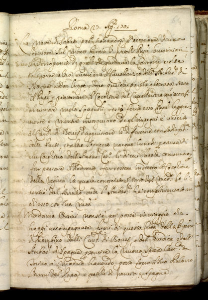 Avvisi di Roma. Relazioni diplomatiche al cardinale G. Marescotti. Vol. IV (1701-1707)