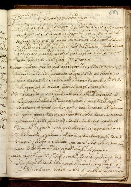 Avvisi di Roma. Relazioni diplomatiche al cardinale G. Marescotti. Vol. IV (1701-1707)