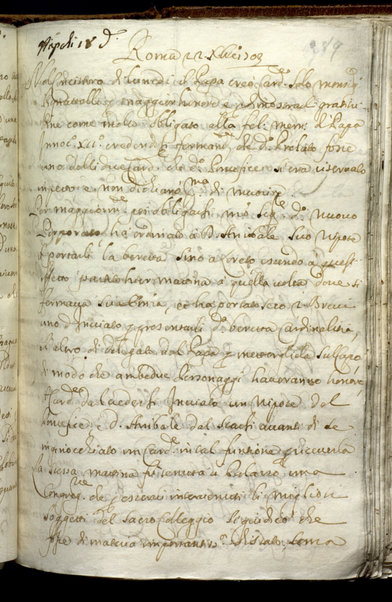 Avvisi di Roma. Relazioni diplomatiche al cardinale G. Marescotti. Vol. IV (1701-1707)