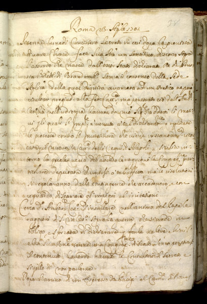 Avvisi di Roma. Relazioni diplomatiche al cardinale G. Marescotti. Vol. IV (1701-1707)