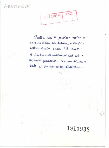 Fotografia della finestra del Vittoriale dalla quale è caduto Gabriele D'Annunzio