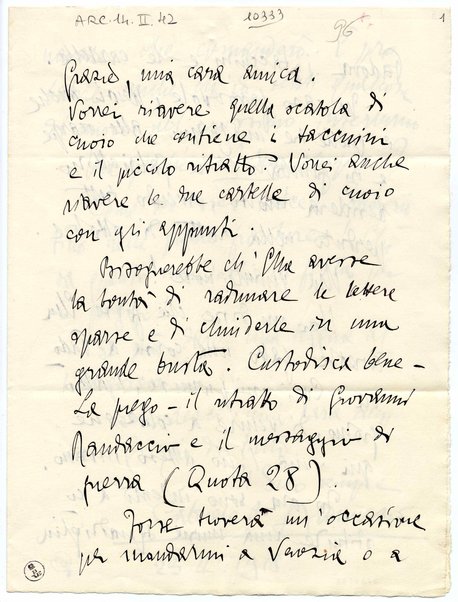 Lettera con busta. Sigillo in carta