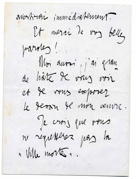 Lettera <in lingua francese>