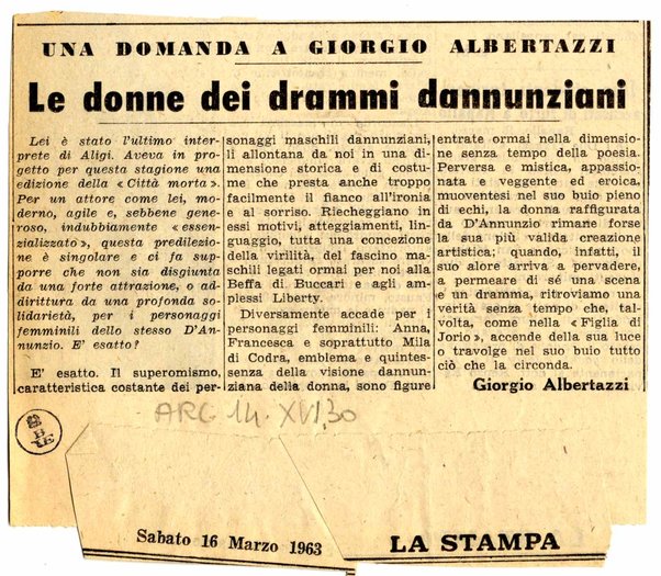 Le donne dei drammi dannunziani