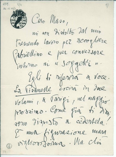 Lettera con busta. Sigillo dorato