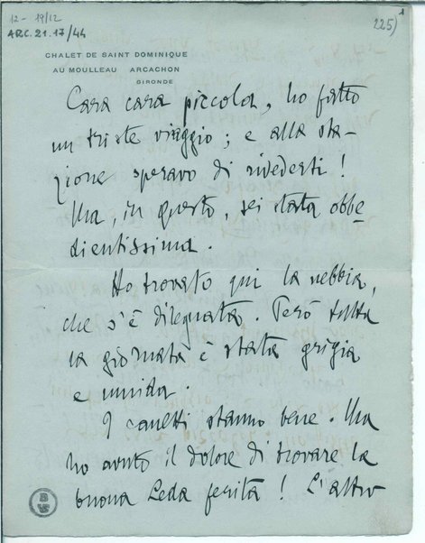 Lettera con busta. Sigillo in ceralacca