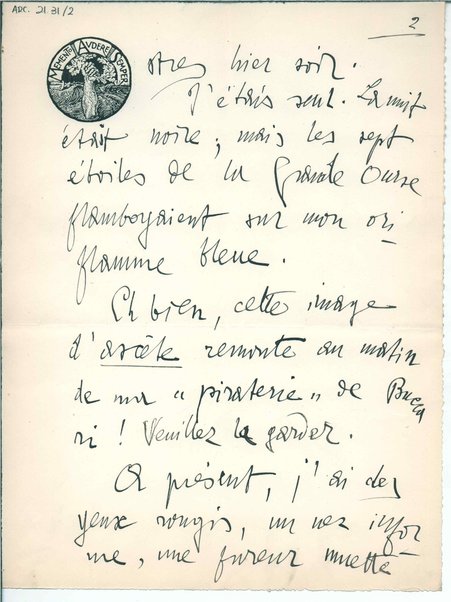 Lettera <in lingua francese>