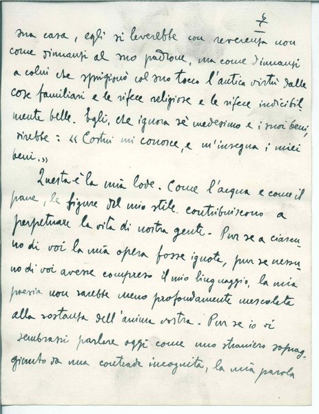 [Gabriele D'Annunzio agli elettori di Ortona. "Discorso della siepe"] Inc.: "Cittadini di Pescara, ospiti convenuti dalla marina"