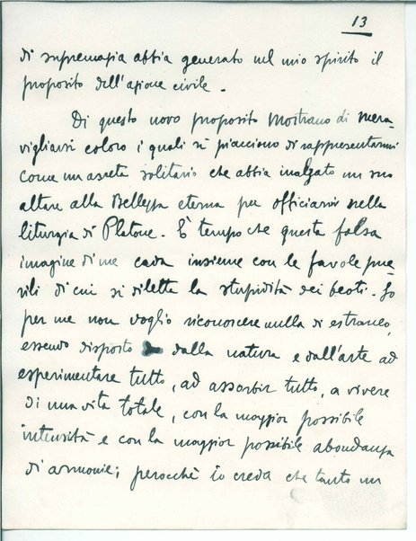 [Gabriele D'Annunzio agli elettori di Ortona. "Discorso della siepe"] Inc.: "Cittadini di Pescara, ospiti convenuti dalla marina"