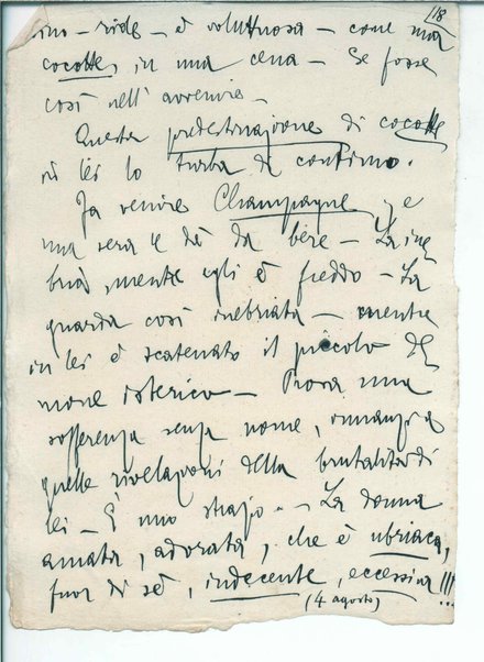 [Il trionfo della morte ; L'invincibile] Inc.: "tratto egli le vede di nuovo la lividura" <schema>