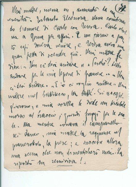 [Il trionfo della morte ; L'invincibile] Inc.: "tratto egli le vede di nuovo la lividura" <schema>