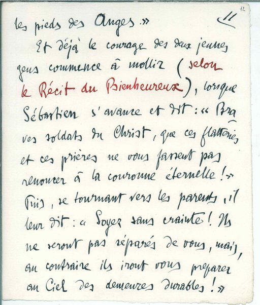 Le Martyre de Saint Sébastien. Mystère. Premier acte. Notes pour le peintre et pour le Musicien. Troisieme acte