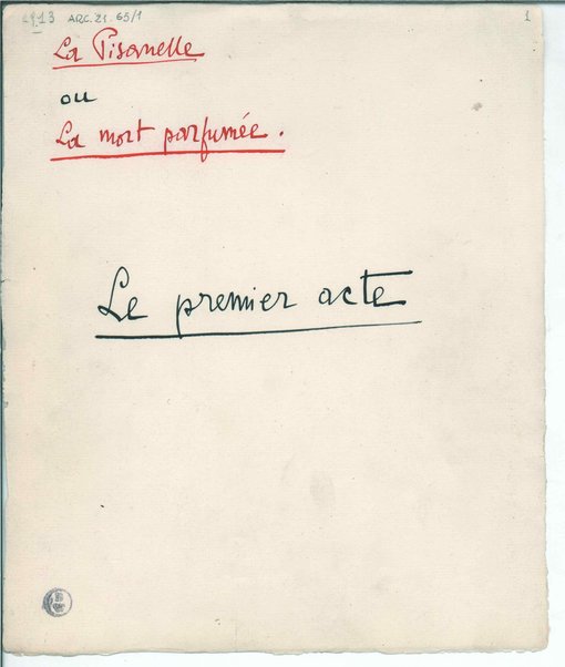 La Pisanelle ou La mort parfumée