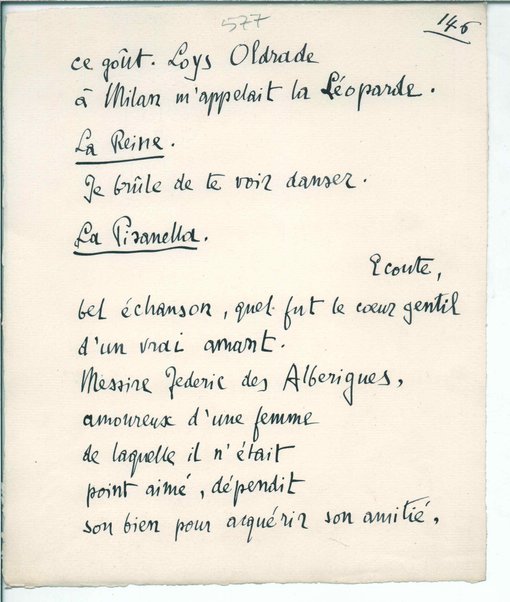 La Pisanelle ou La mort parfumée