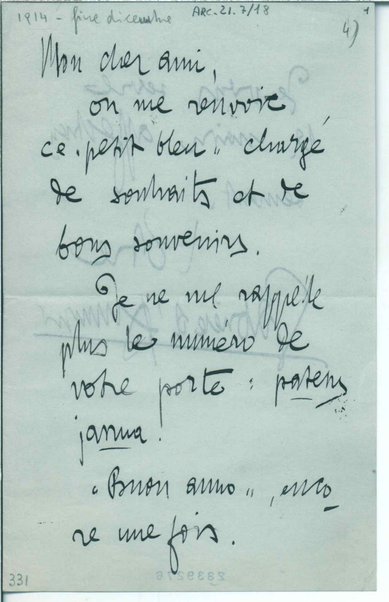 Lettera <in lingua francese>