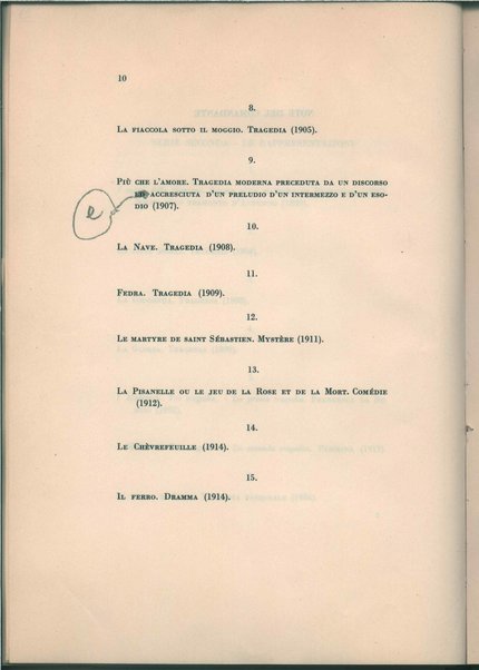 Disegno di una nuova edizione di tutte le opere di Gabriele D'Annunzio