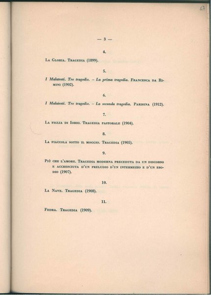 Disegno di una nuova edizione di tutte le opere di Gabriele D'Annunzio