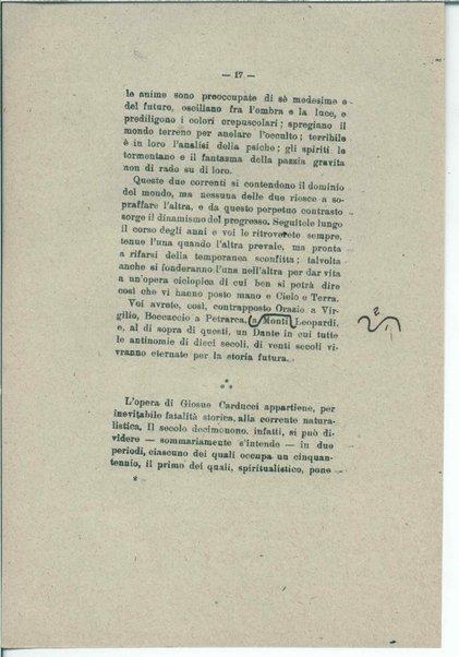 Gabriele D'Annunzio e il moderno spirito italico <bozze di stampa>