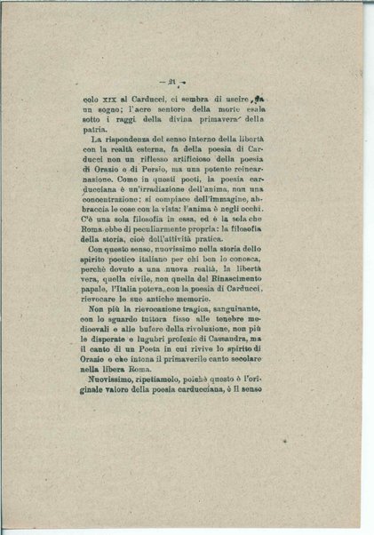 Gabriele D'Annunzio e il moderno spirito italico <bozze di stampa>