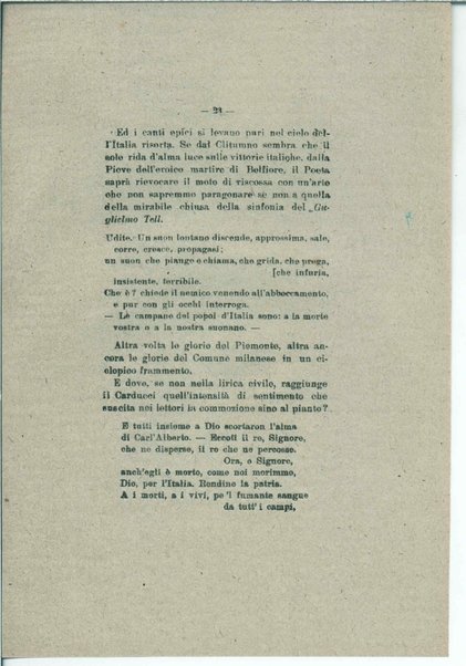 Gabriele D'Annunzio e il moderno spirito italico <bozze di stampa>