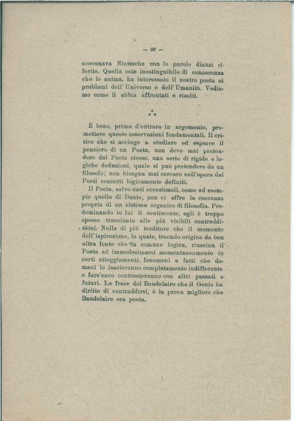 Gabriele D'Annunzio e il moderno spirito italico <bozze di stampa>