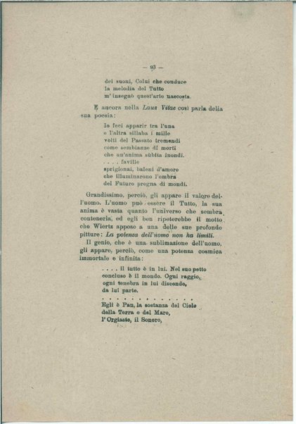 Gabriele D'Annunzio e il moderno spirito italico <bozze di stampa>