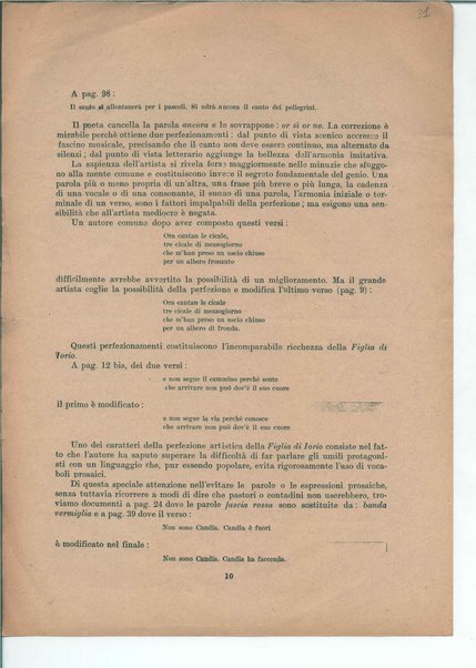 Il manoscritto della "Figlia di Iorio" di Gabriele D'Annunzio <bozze di stampa>