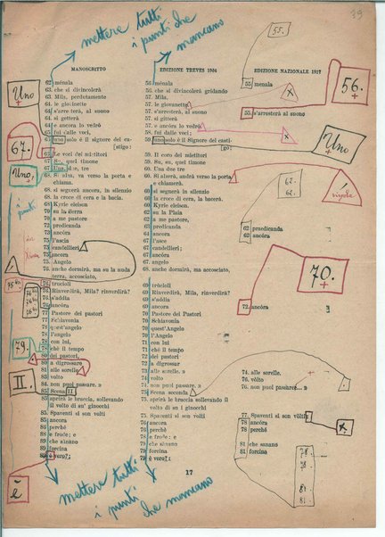 Il manoscritto della "Figlia di Iorio" di Gabriele D'Annunzio <bozze di stampa>