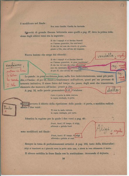 Il manoscritto della "Figlia di Iorio" di Gabriele D'Annunzio <bozze di stampa>