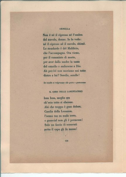 [La figlia di Iorio] Atto terzo. Inc.: "Si vedrà un'aia grande " <bozze di stampa>