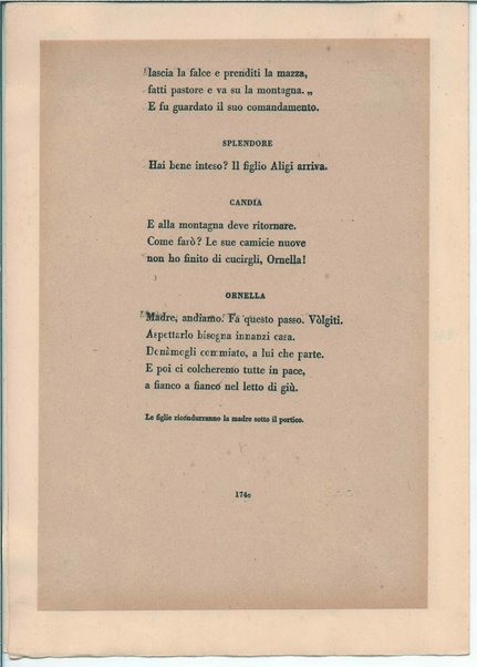 [La figlia di Iorio] Atto terzo. Inc.: "Si vedrà un'aia grande " <bozze di stampa>